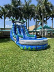 18FT BLUE CRUSH WATER SLIDE (DUAL LANE)