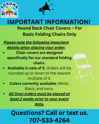 IMPORTANT20INFORMATION 1750561149 Round Chair Cover (5 pack)
