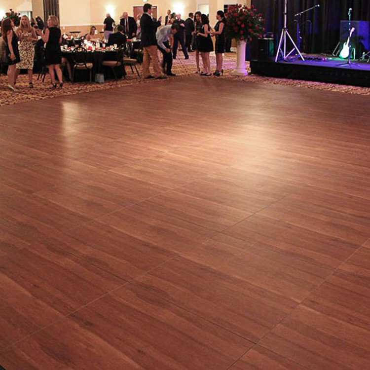 18x18 Dark Maple Dance FLoor